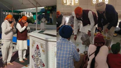 हरक सिंह पहुंचे गुरुद्वारा पांवटा साहिब, गुरु ग्रंथ साहिब के समक्ष मांगी माफी