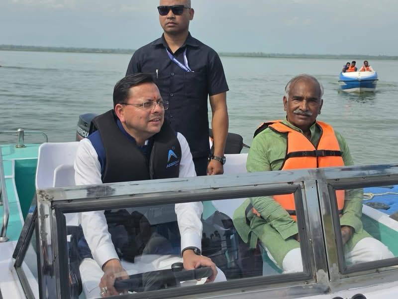 गदरपुर में अंतर्राष्ट्रीय क्याकिंग-कैनोइंग प्रतियोगिता की तैयारियों का सीएम धामी ने लिया जायजा