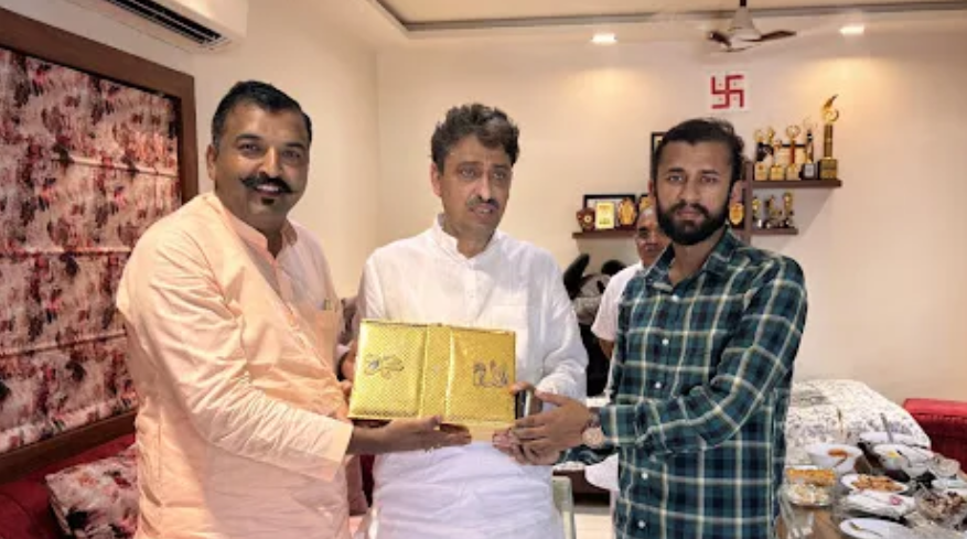 काशीपुर – सहारनपुर सांसद इमरान मसूद, कांग्रेस नेता रवि ढींगरा के आवास पर की मुलाकात
