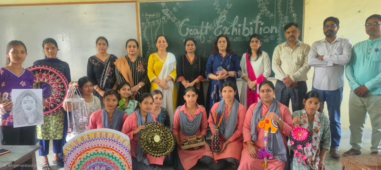चन्द्रावती तिवारी महाविद्यालय में बी.एड. विभाग की भव्य क्राफ्ट प्रदर्शनी आयोजित